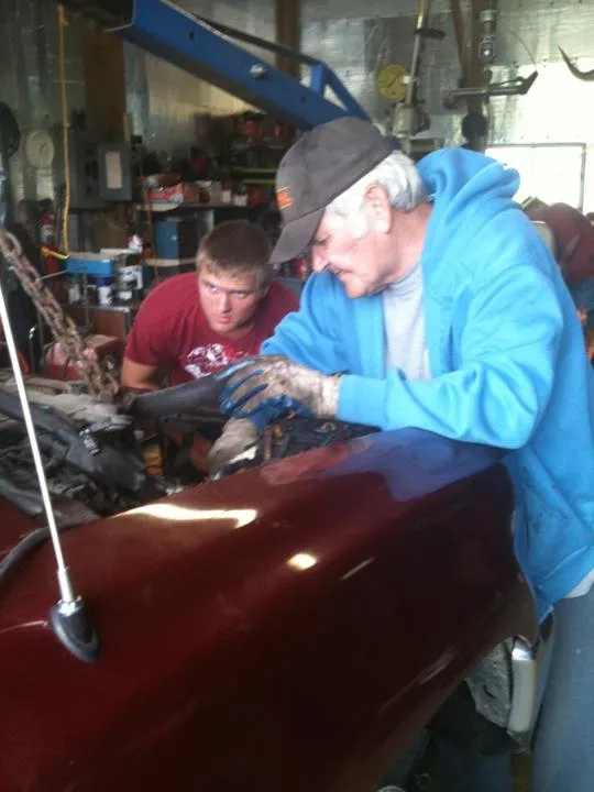 Grandpa with his truck